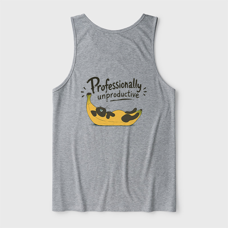 Professionally Unproductive Ultra Soft Heather Tank