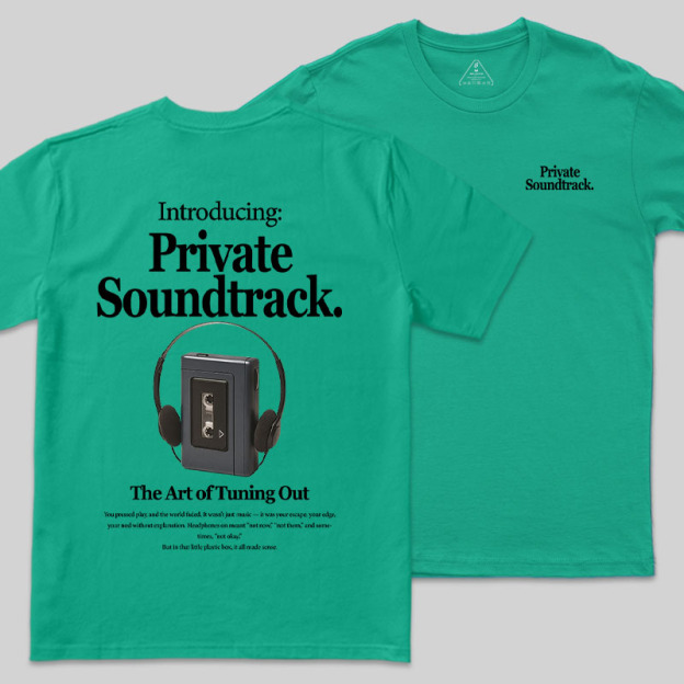 Private Soundtrack Front and Back Printing Geek T-Shirt