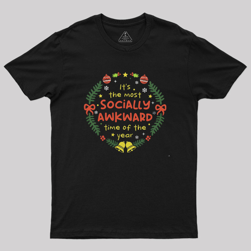 Socially Awkward Christmas Geek T-Shirt
