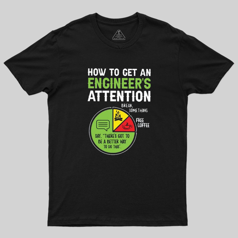 An Engineer's Guide to Attention Geek T-Shirt