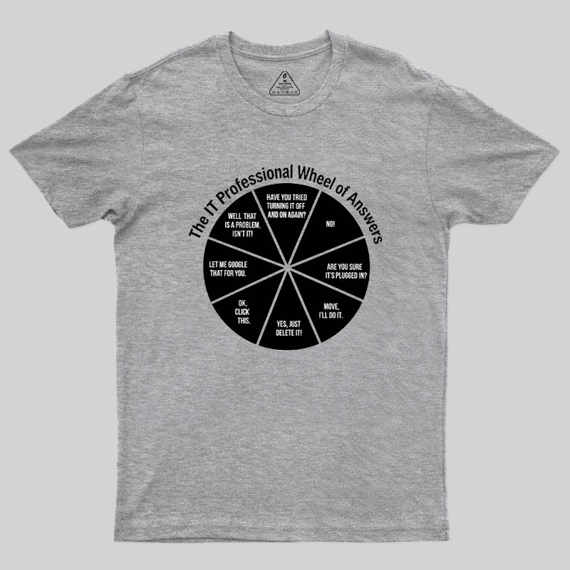 The IT Answer Wheel Geek T-Shirt