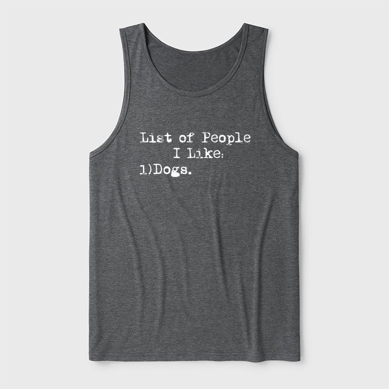 List Of People I Like Ultra Soft Heather Tank