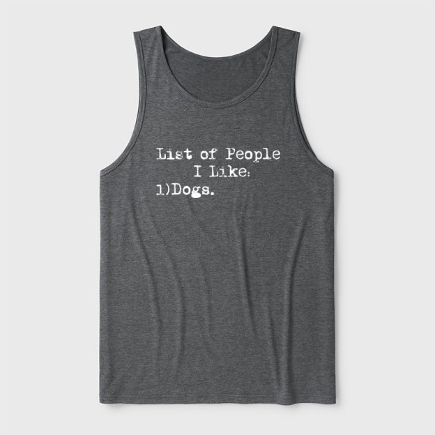 List Of People I Like Ultra Soft Heather Tank