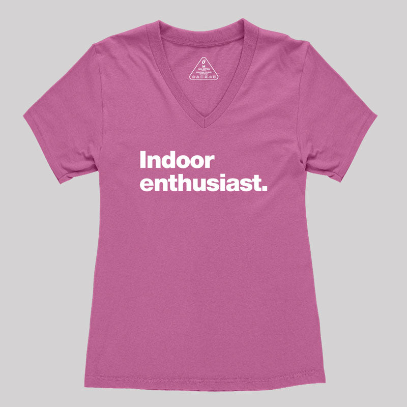 Indoor Enthusiast Premium Women's V-Neck T-shirt