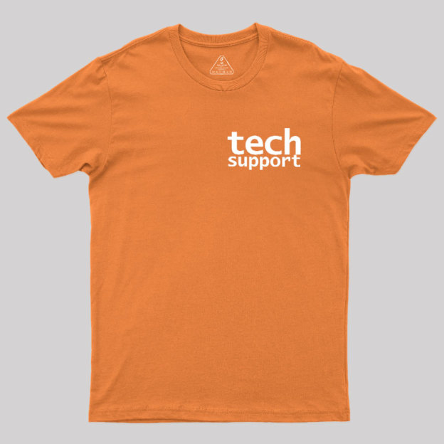 Tech Support Minimal Geek T-Shirt