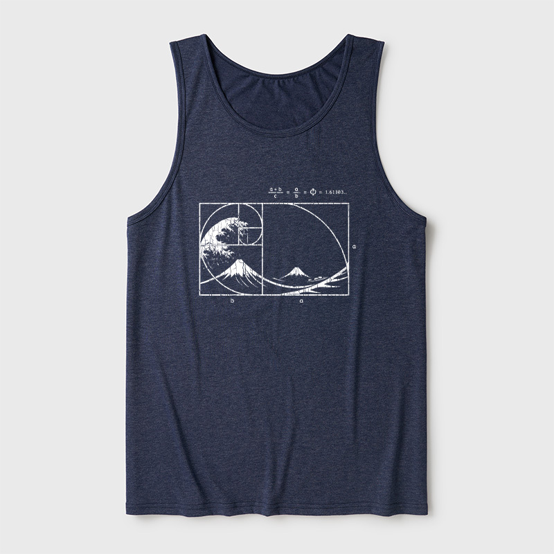 The Great Fibonacci Wave Ultra Soft Heather Tank