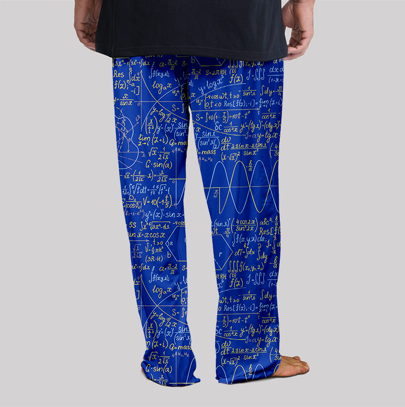 Math Function Curve Geek Loungewear Pants