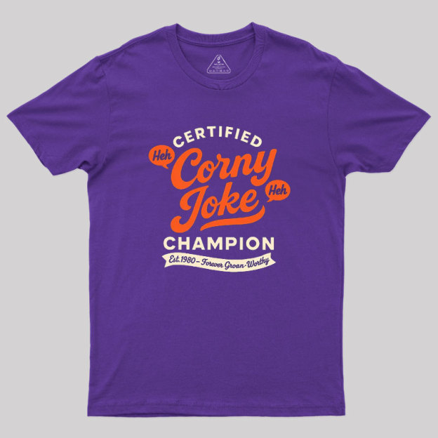 Retro Certified Corny Joke Geek T-Shirt