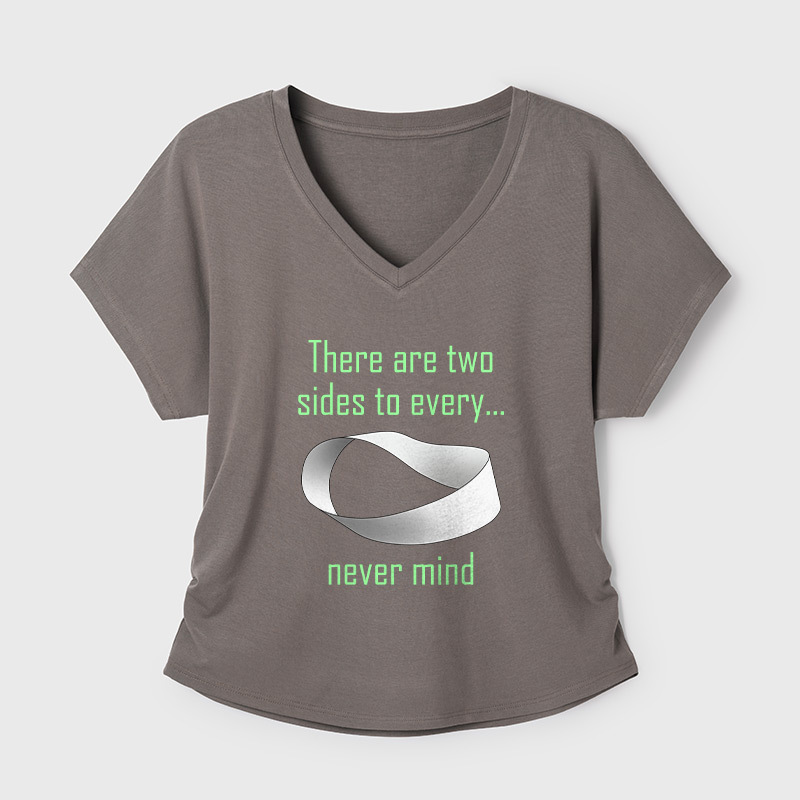 Mobius FTW Geek Dolman Sleeve V-Neck Shirt