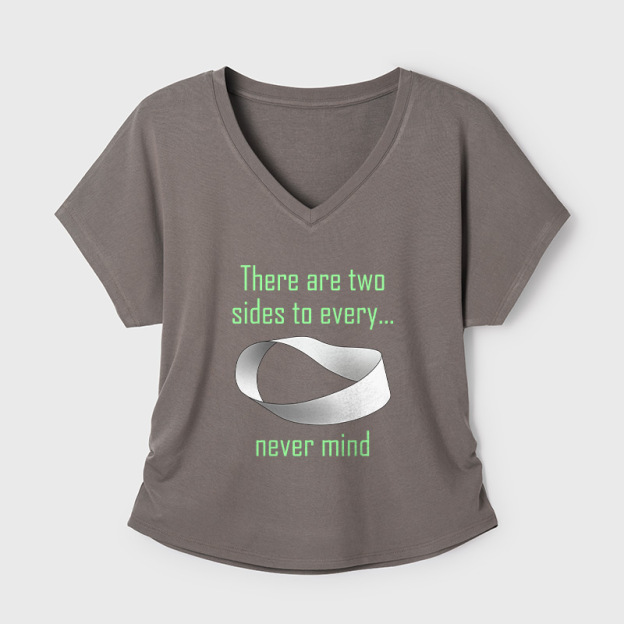 Mobius FTW Geek Dolman Sleeve V-Neck Shirt