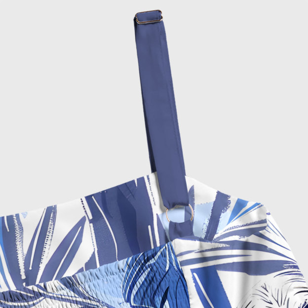 Lazy Sloth Blue Geek Tiered Cami Maxi Dress