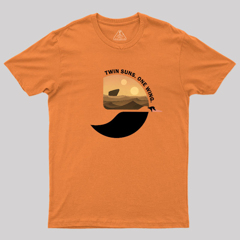 Twin Suns One Wing Geek T-Shirt