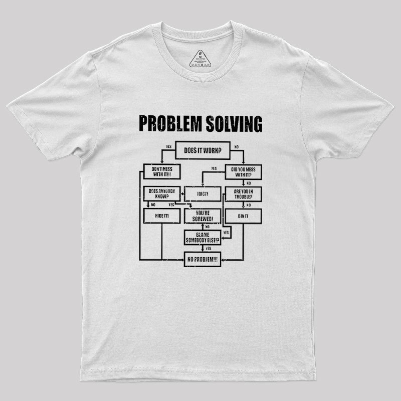 Men Problem Solving Geek T-Shirt