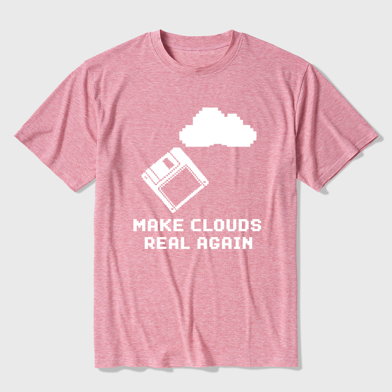 Make Cloud Real Again Ultra Soft Heather Tees