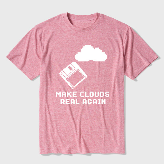 Make Cloud Real Again Ultra Soft Heather Tees