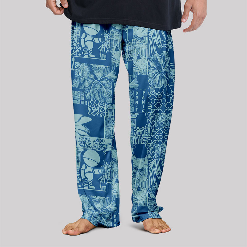 Don't Panic Blue Geek Loungewear Pants