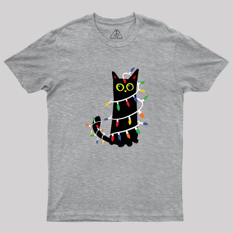 Festive Feline Geek T-Shirt