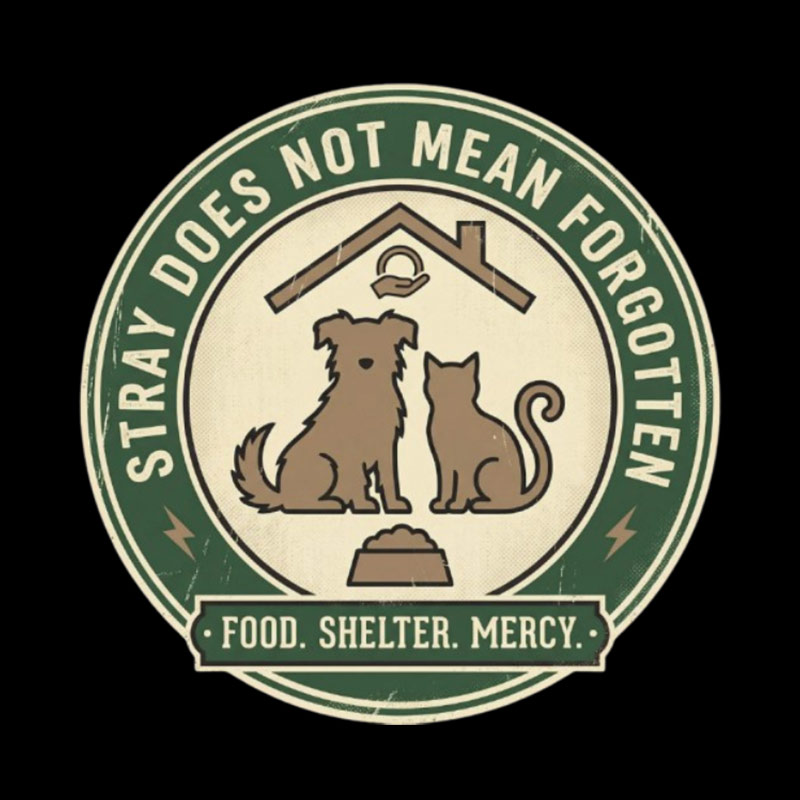 Stray Does Not Mean Forgotten Geek T-Shirt