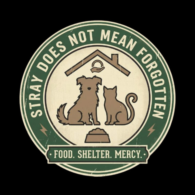 Stray Does Not Mean Forgotten Geek T-Shirt