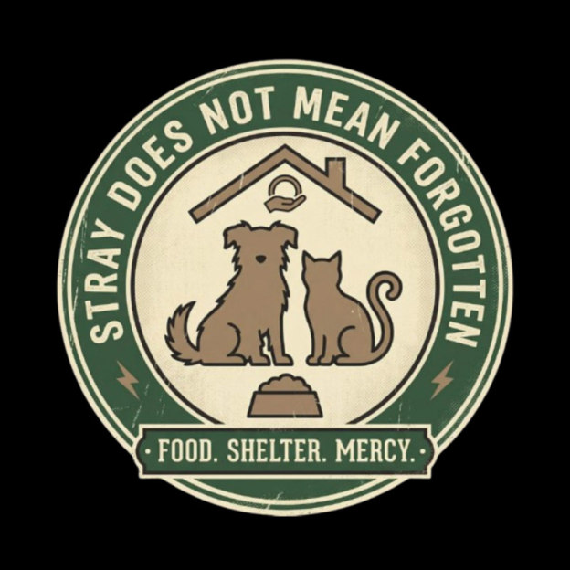 Stray Does Not Mean Forgotten Geek T-Shirt