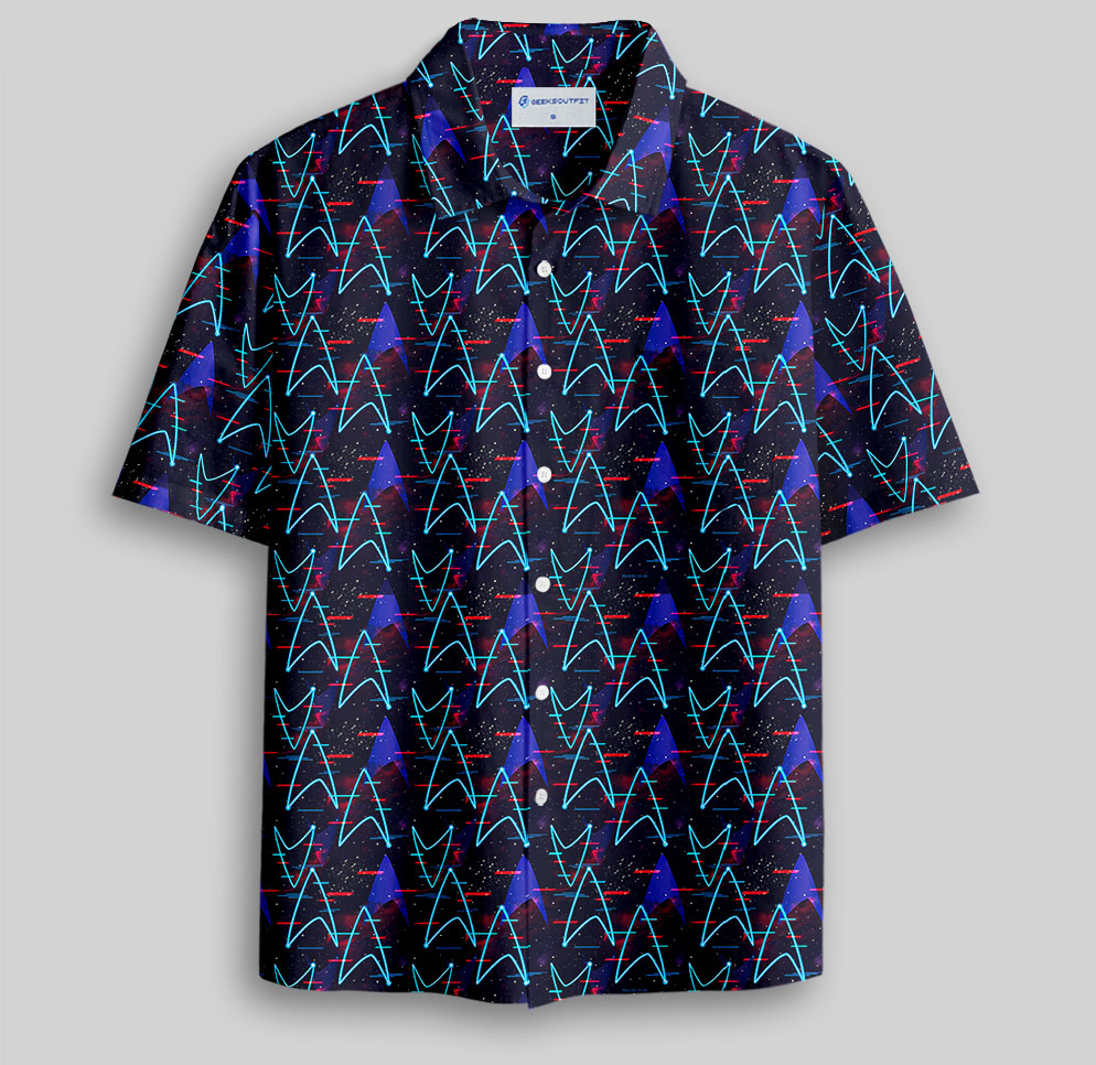 Starship Icon Button Up Pocket Shirt