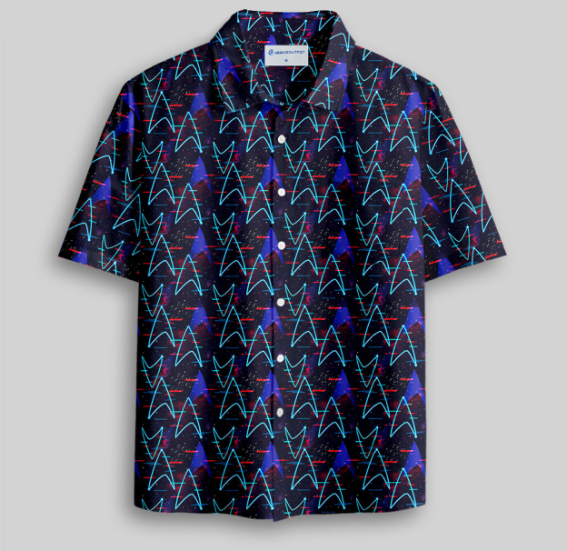 Starship Icon Button Up Pocket Shirt