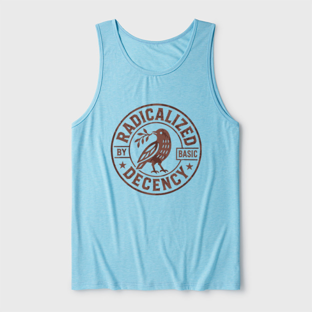 Radicalized By Basic Decency Ultra Soft Heather Tank