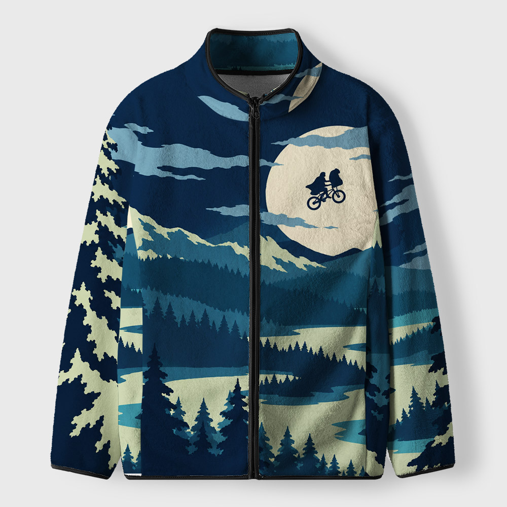 Moonlit Ride Geek Polar Fleece Full-Zip Jacket