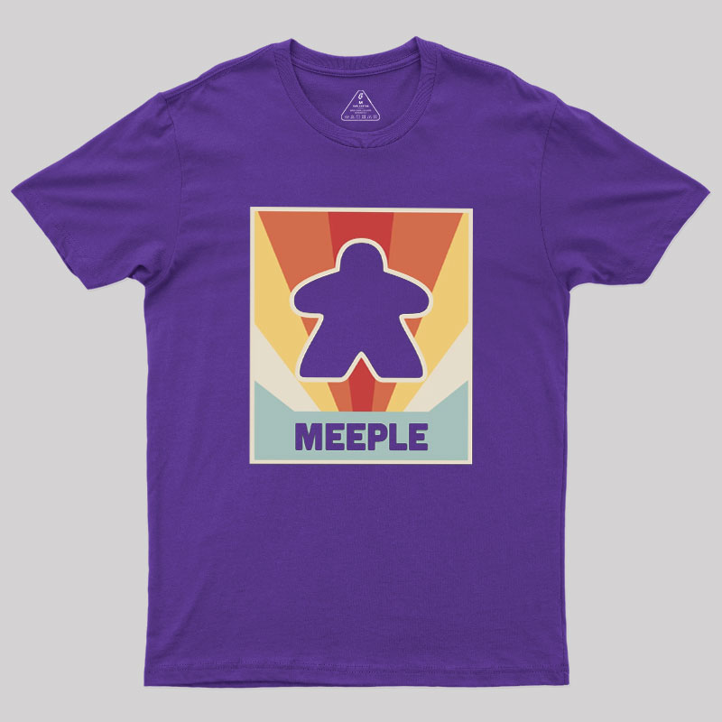 Vintage MEEPLE Boardgame Geek T-Shirt