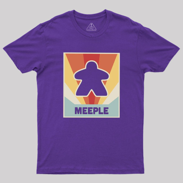 Vintage MEEPLE Boardgame Geek T-Shirt