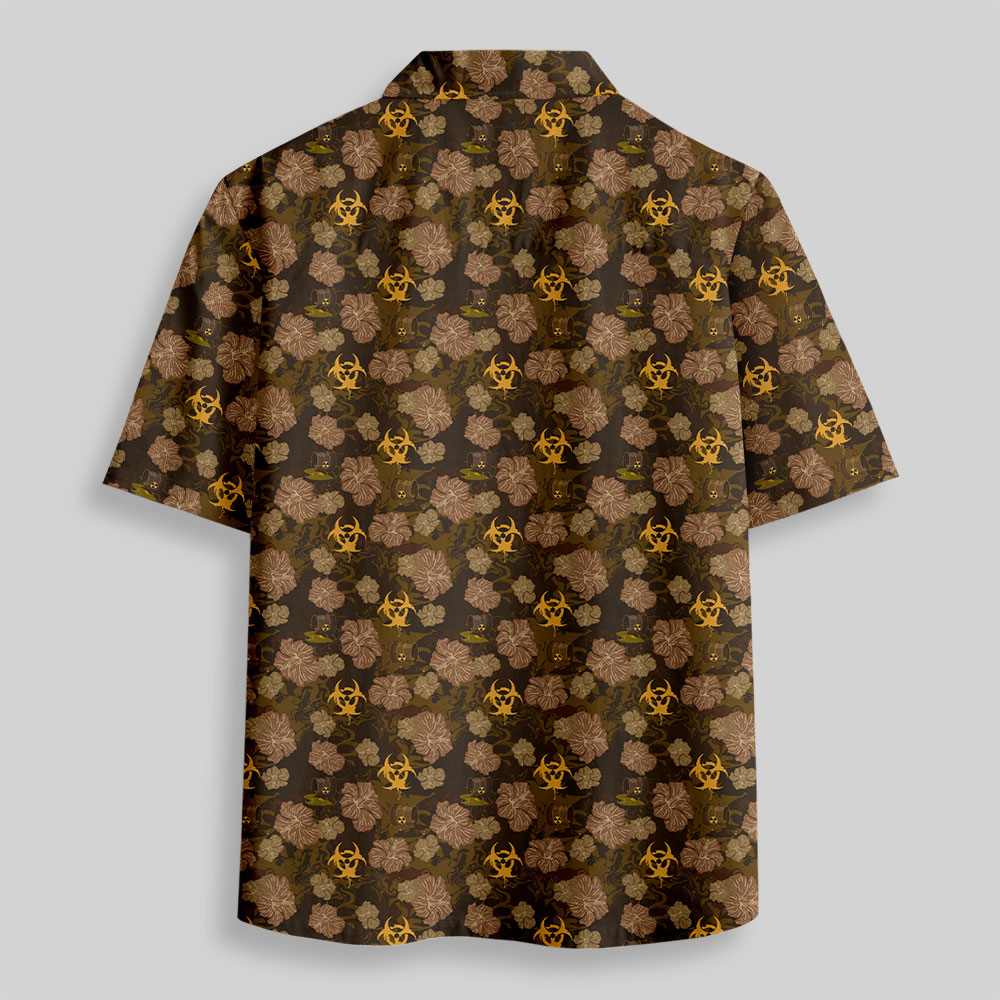 Biohazard Bloom Button Up Pocket Shirt