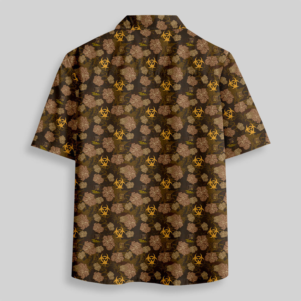 Biohazard Bloom Button Up Pocket Shirt