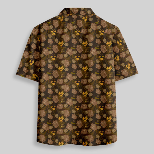Biohazard Bloom Button Up Pocket Shirt
