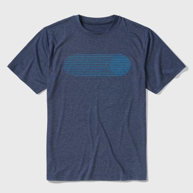 Retro Light Speed Streak Ultra Soft Heather Tees