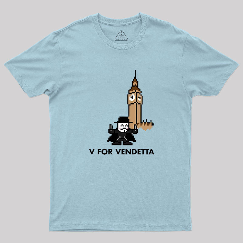 8-Bit V Geek T-Shirt