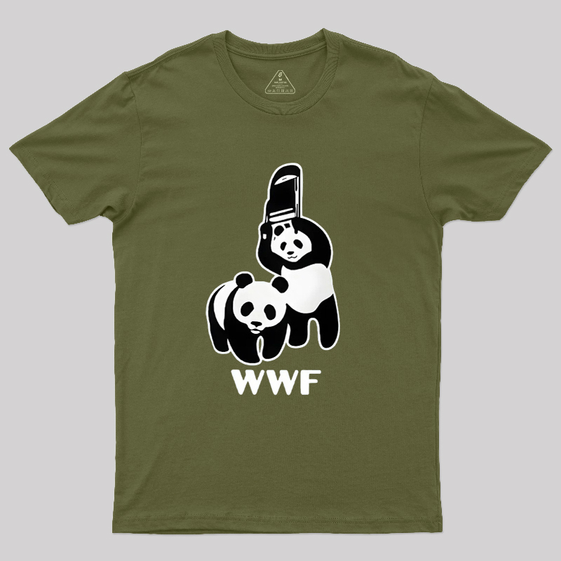 WWF Parody Pandas Geek T-Shirt