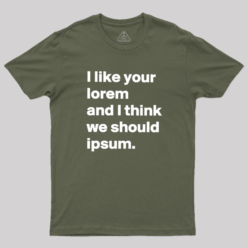 Lorem & Ipsum Geek T-Shirt