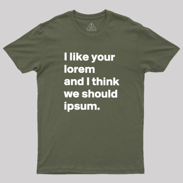 Lorem & Ipsum Geek T-Shirt