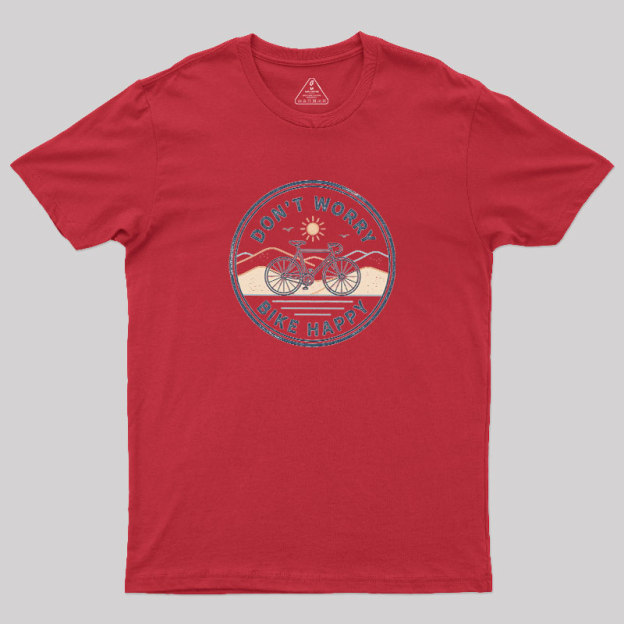 Bike Happy Badge Geek T-Shirt