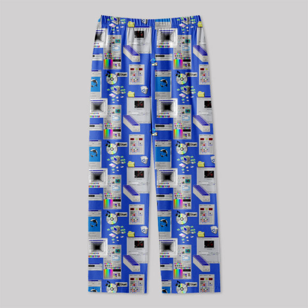 Retro Steam Windows Interface Geek Loungewear Pants