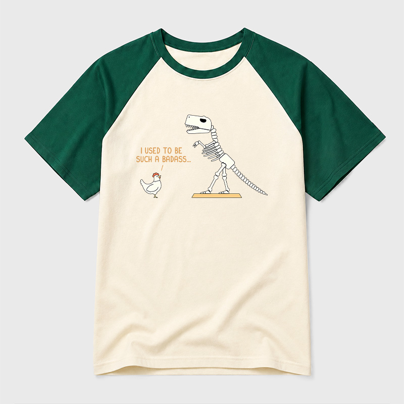 I Used To Be Such A Badass Geek Retro Raglan T-Shirt