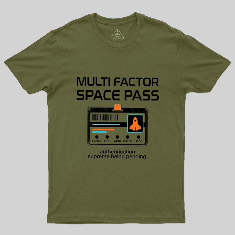 Multi Factor Space Pass Geek T-Shirt