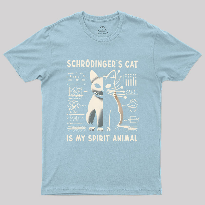 Schrodinger's Сat Science Nerd T-Shirt