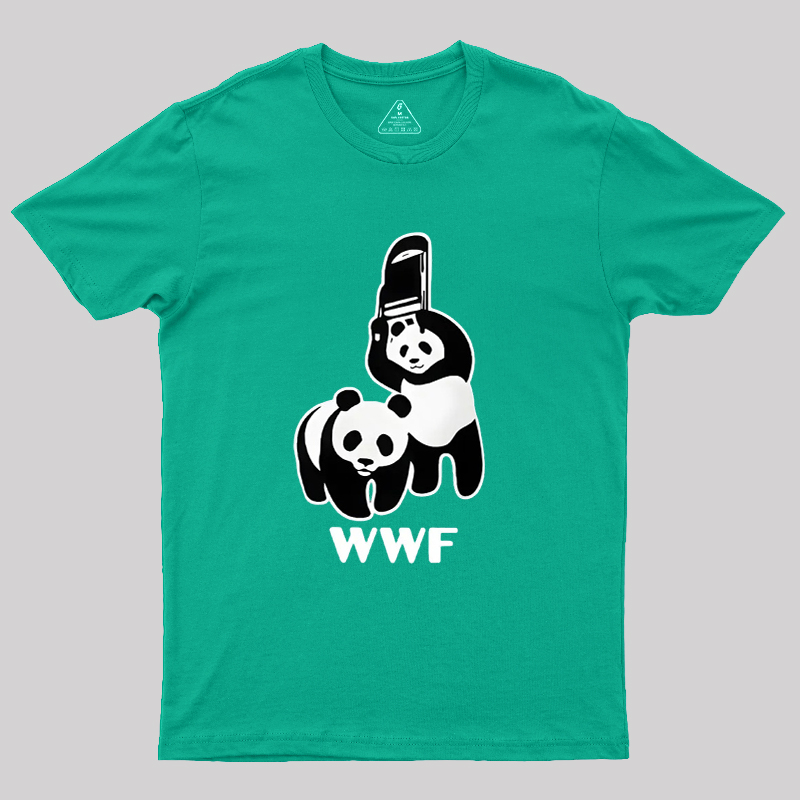 WWF Parody Pandas Geek T-Shirt