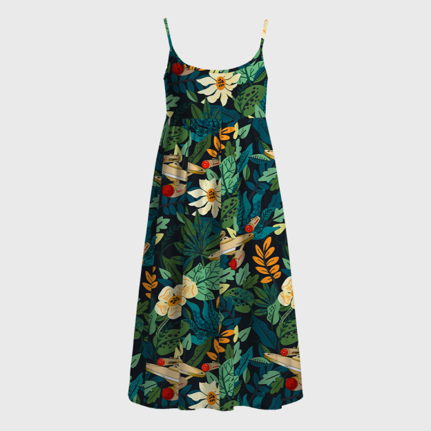 Scifi Spacecraft Geek A-Line Cami Dress