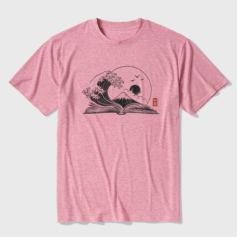 The Great Wave of Knowledge Ultra Soft Heather Tee