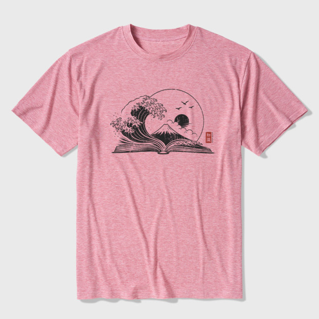 The Great Wave of Knowledge Ultra Soft Heather Tee