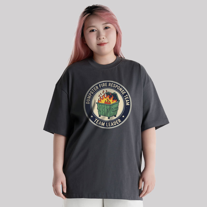 Dumpster Fire Response Team Unisex Oversized T-shirt