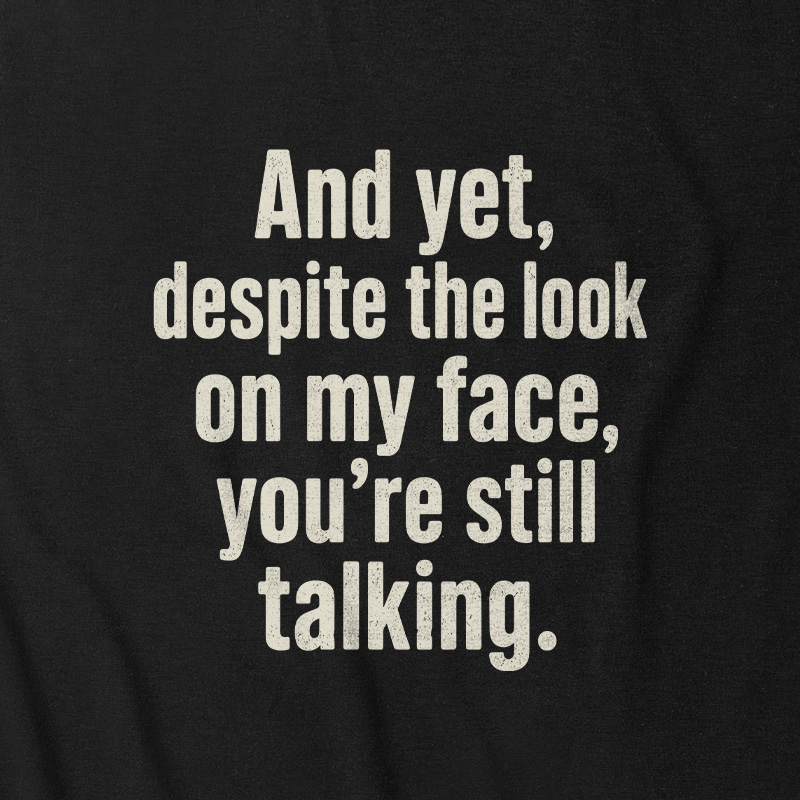Look On My Face Ultra Soft Heather Tank