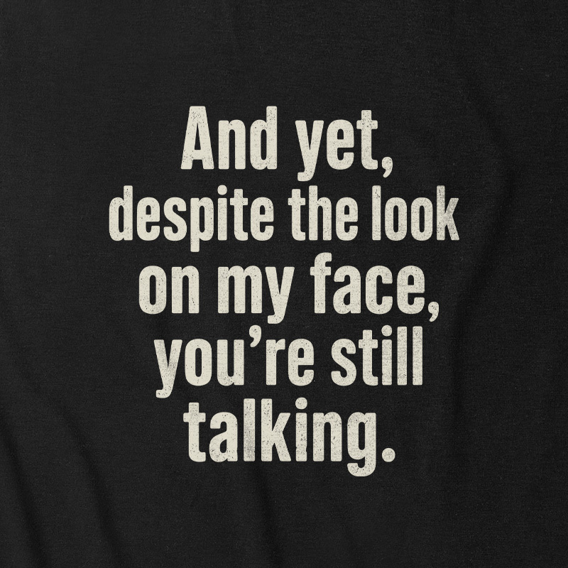 Look On My Face Ultra Soft Heather Tank